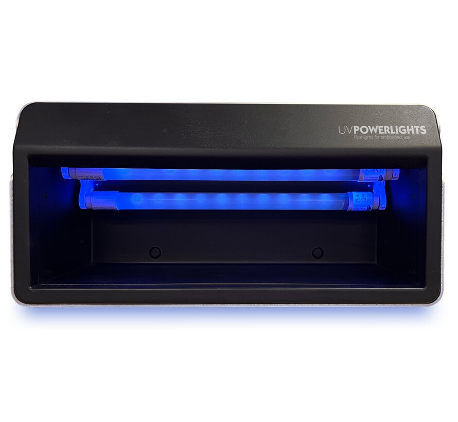 UV-A inspection unit for high tech components and hand hygiene