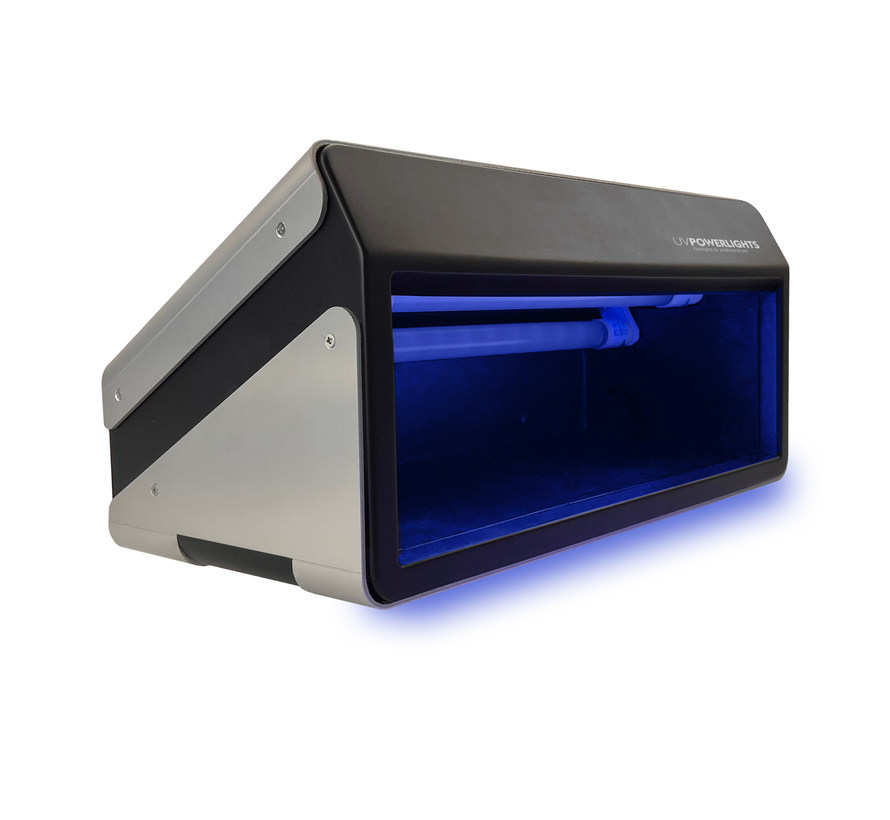 UV-A inspection unit for high tech components and hand hygiene
