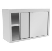 ProCleanroom Low stainless steel cleanroom cabinet with sliding doors
