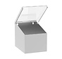 Stainless steel cleanroom dispenser for consumables with 1 compartment