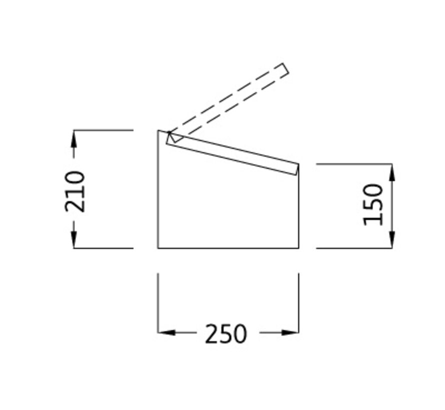 RVS Cleanroom dispenser voor consumables met 2 vakken