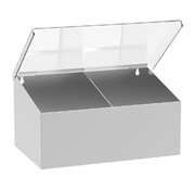 ProCleanroom Stainless steel consumable dispenser 2 compartments