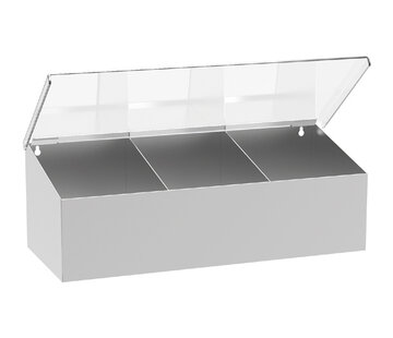 ProCleanroom Stainless steel consumable dispenser 3 compartments