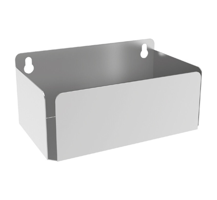 RVS horizontale wanddispenser voor volledige verpakkingen