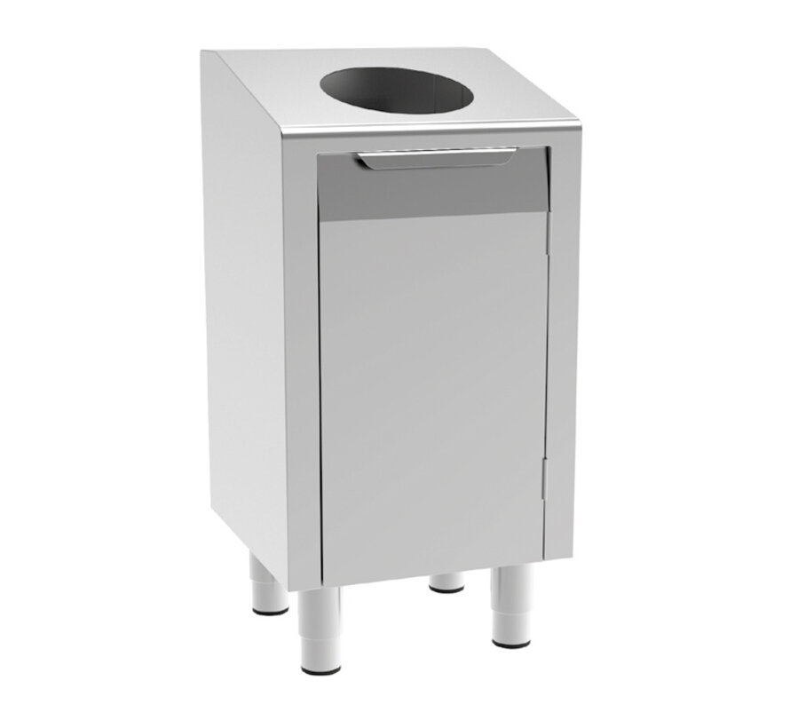 RVS lage cleanroom  was verzamelkast met draaideur - PREMIUM