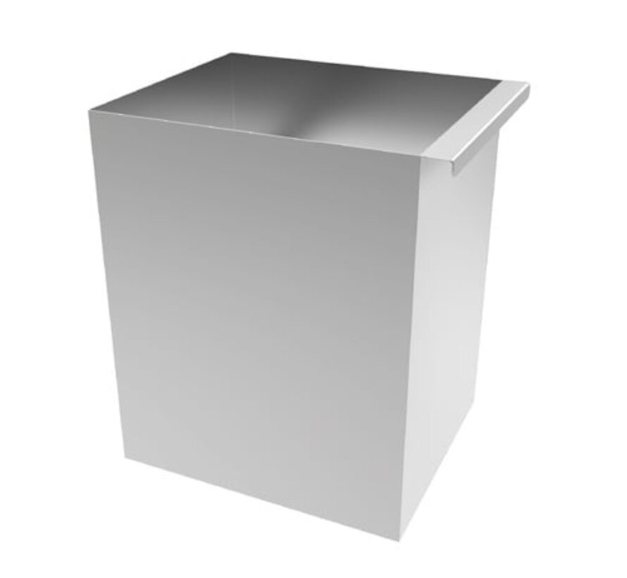 Stainless steel low cleanroom laundry collection cabinet with double tilt doors PREMIUM