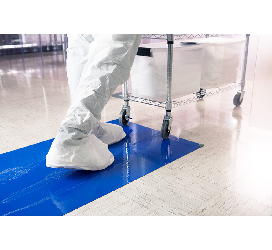 Purus EnviroTack cleanroom adhesive mat 45 x 115 cm blue/white (8 pieces)
