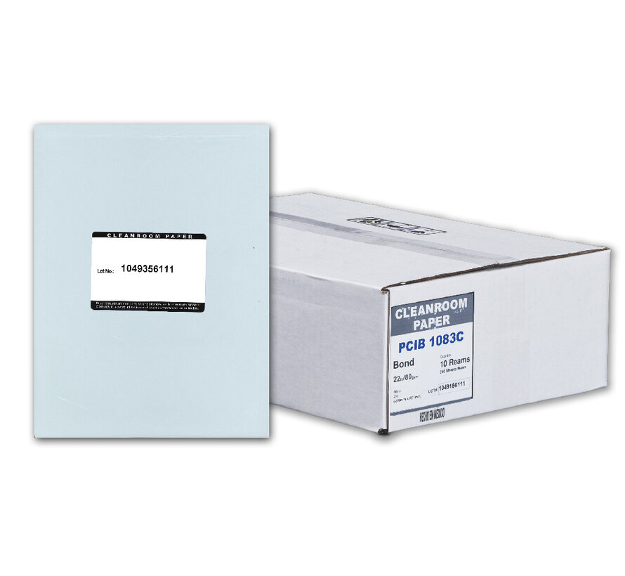 Purus PCIB 1083C blue A4 cleanroom paper