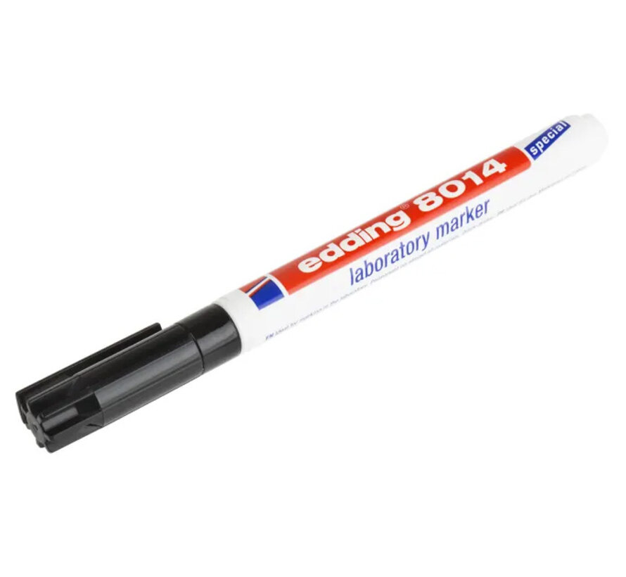Edding 8014 laboratoriummarker 1 mm zwart - 10 stuks