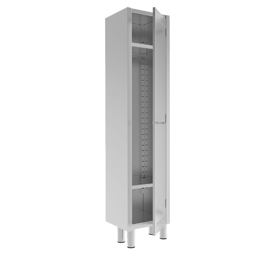 Stainless steel tall cleanroom locker PREMIUM