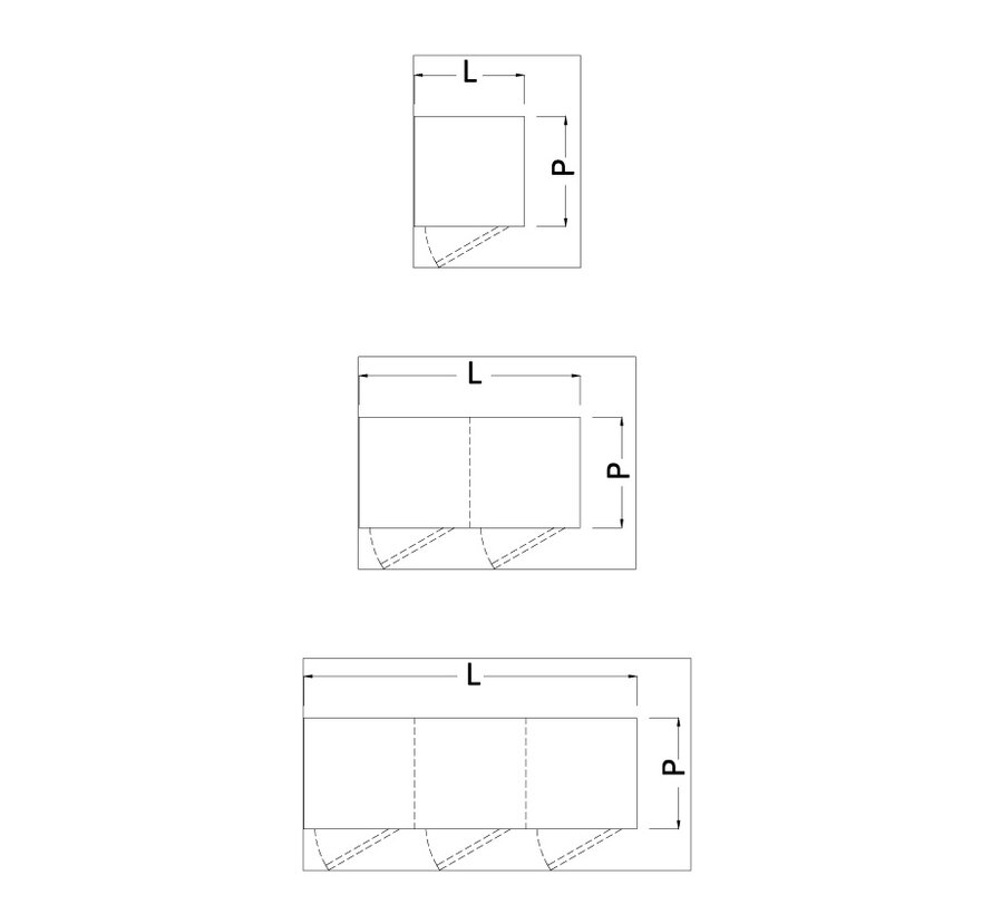 RVS hoge cleanroom  lockerkast - PREMIUM