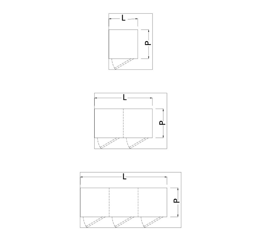 RVS hoge cleanroom kast met persoonlijke lockers - PREMIUM