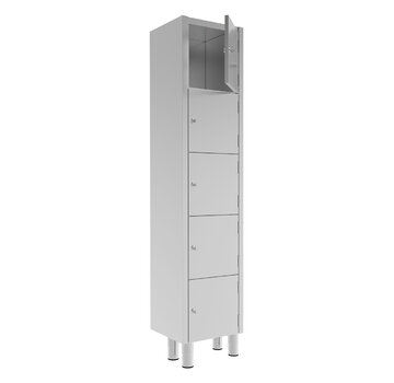 ProCleanroom Stainless steel tall cleanroom personal locker cabinet PREMIUM