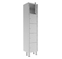 Stainless steel tall cleanroom cabinet with personal lockers PREMIUM