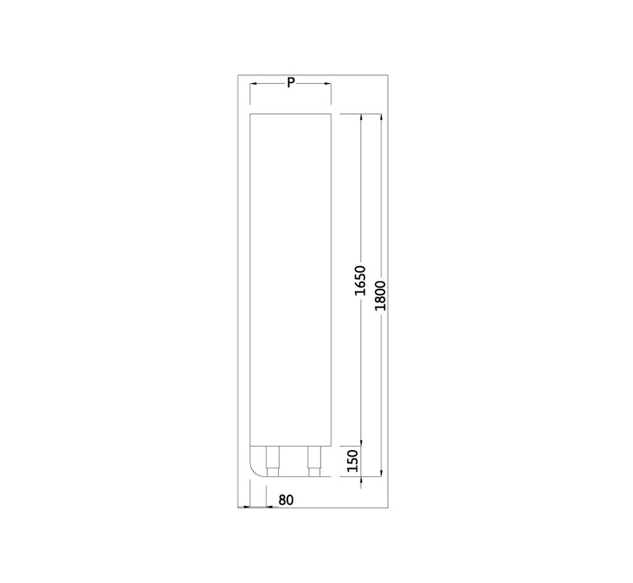 RVS hoge cleanroom kast met persoonlijke lockers - PREMIUM