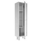 ProCleanroom Stainless steel tall cleanroom cabinet for cleaning supplies PREMIUM