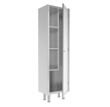 ProCleanroom Stainless steel tall cleanroom cabinet for cleaning supplies PREMIUM