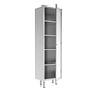 Stainless steel tall cleanroom cabinet with compartments and hinged door PREMIUM