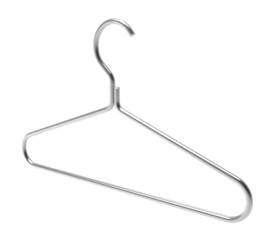 Stainless steel cleanroom garment hanger