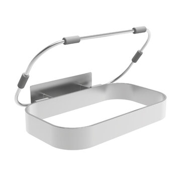 ProCleanroom Stainless steel waste bag holder - wall-mounted
