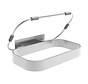 Stainless steel waste bag holder - wall-mounted