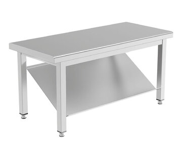 ProCleanroom RVS cleanroom overstapbank met enkele schoenenhouder - PREMIUM