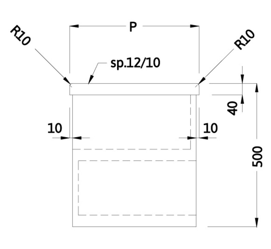 RVS cleanroom overstapbank met schoenenvakken aan weerszijden - PREMIUM