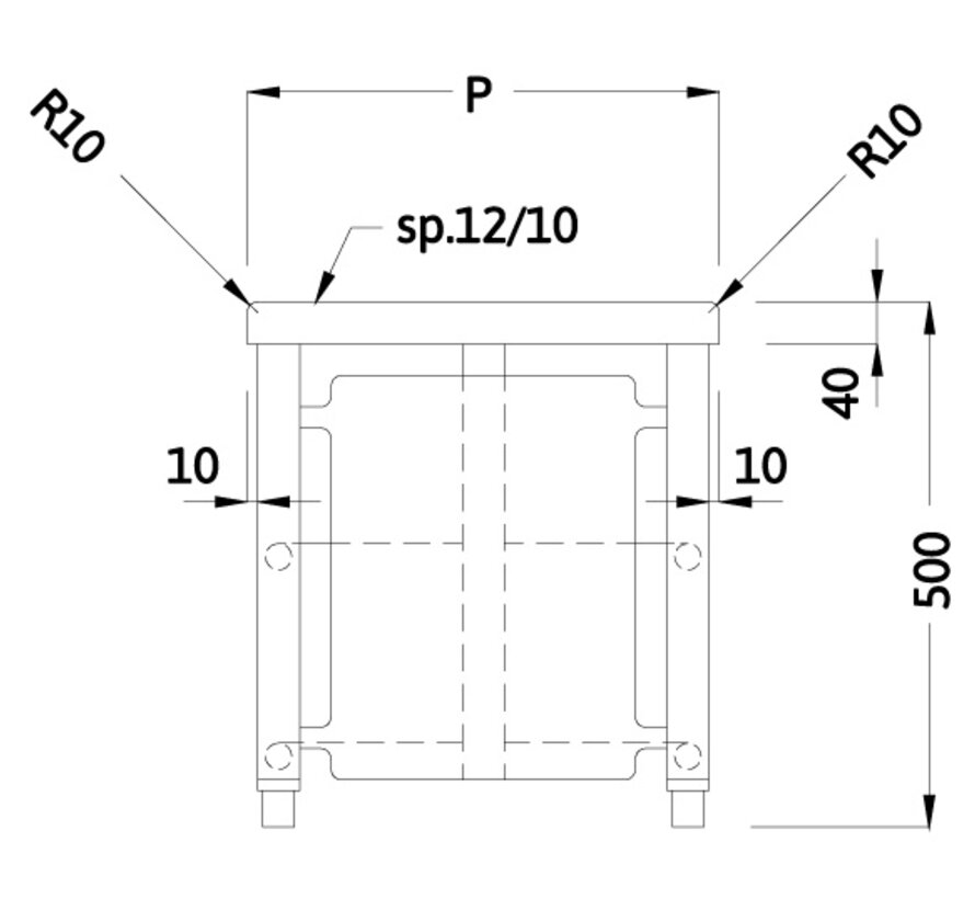 RVS cleanroom overstapbank met 8 tot 40 schoenenvakken aan beide zijden - PREMIUM