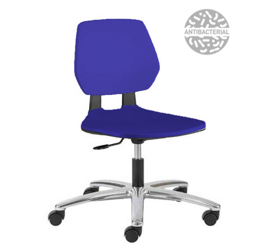 Cleanroom chair Fiocco PU-soft castors height 39/53 cm