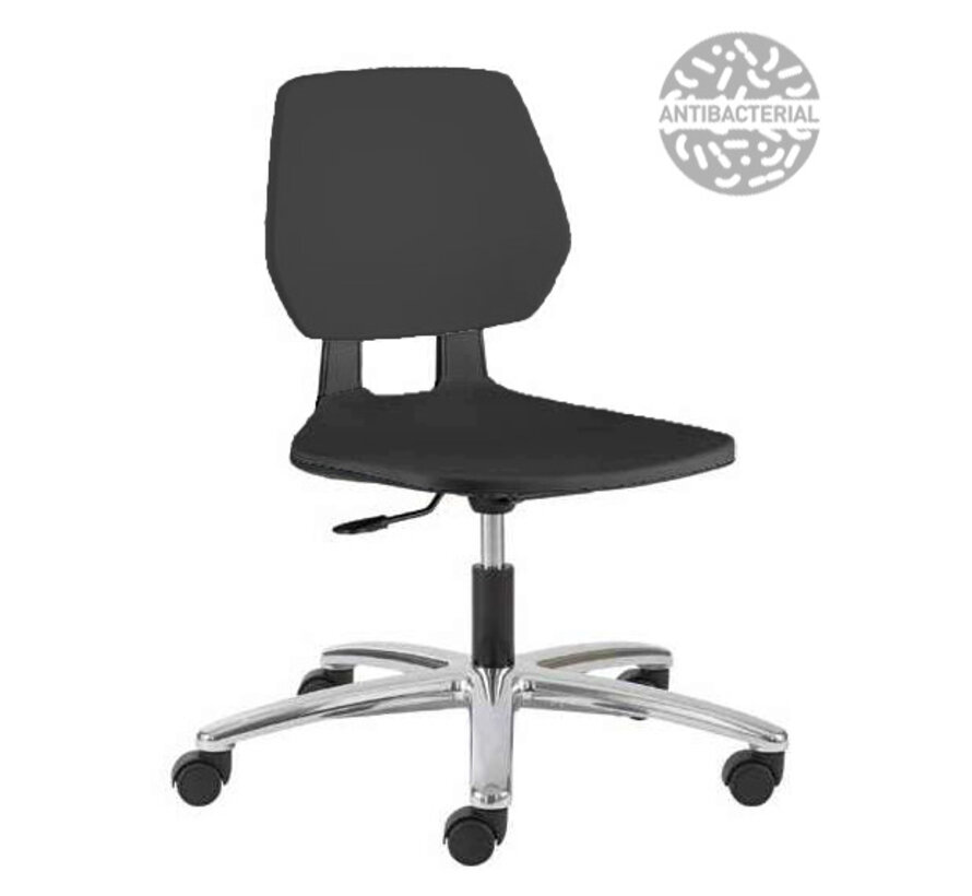 Cleanroom chair Fiocco PU-soft castors height 39/53 cm