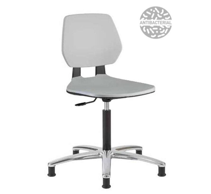 Cleanroom chair Fiocco PU-soft glides height 49/85 cm