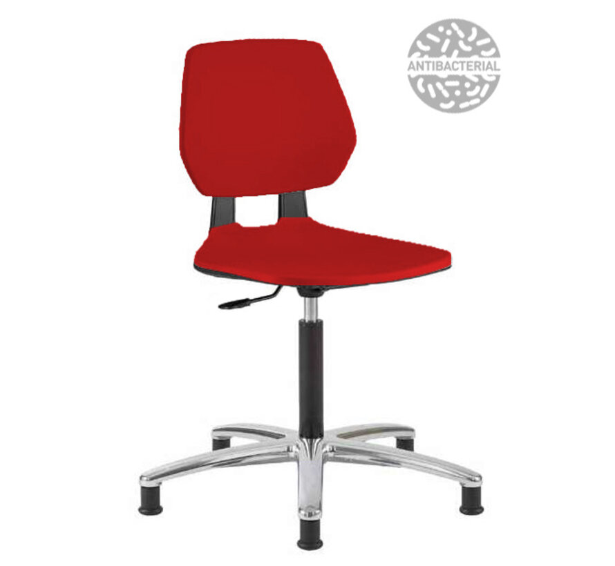 Cleanroom chair Fiocco PU-soft glides height 49/85 cm