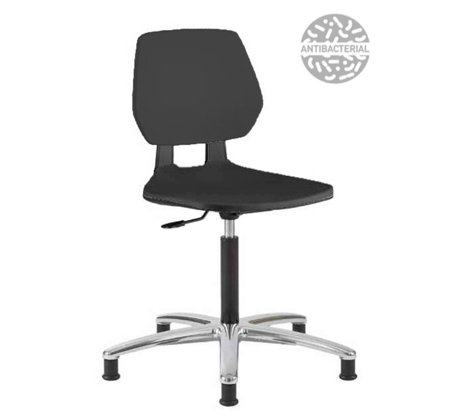 Cleanroom chair Fiocco PU-soft glides height 49/85 cm