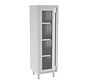 Stainless steel tall cleanroom cabinet with hinged door(s) featuring glass Premium product