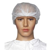 Medicom Medicom-Hopen Bouffant Caps white/blue 61 cm (100 pieces)