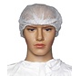 Medicom-Hopen hairnets Bouffant Caps white/blue 61 cm (100 pieces)