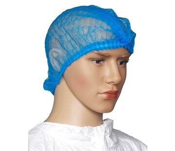 Medicom Medicom-Hopen Mop Caps wit/blauw 50 cm (100 stuks)