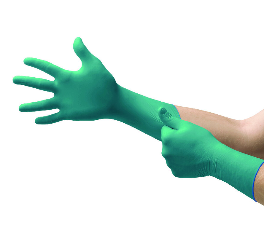 Ansell Microflex 93-360 cleanroom handschoenen 285mm Nitril  Groen - 50 stuks