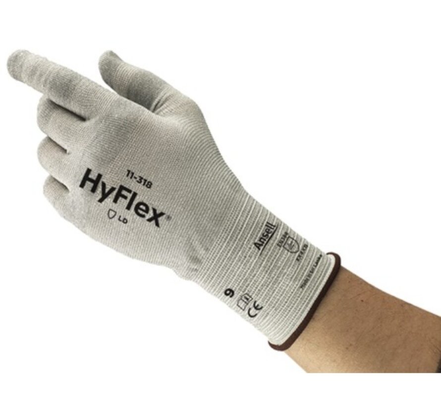 Ansell HyFlex 11-318 Montagehandschuhe – 12 Paar (Packung)