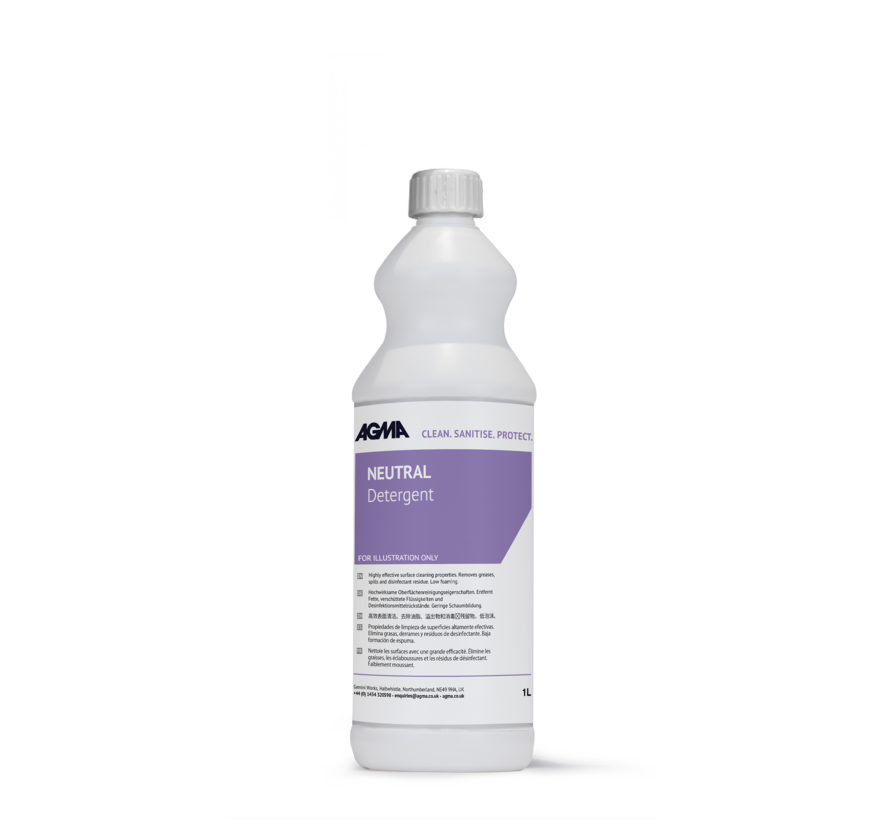 Sterile AGMA Neutral Detergent - 1L - cap bottle (15 pieces)