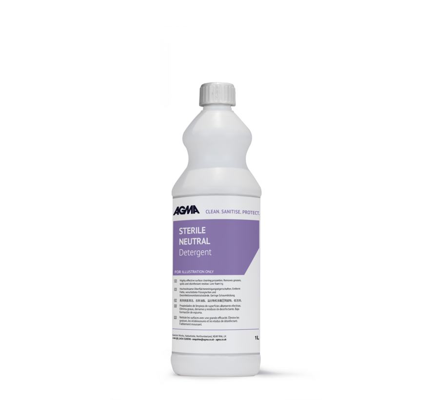 Steriele AGMA Neutral Detergent - 1L - cap bottle (15 stuks)