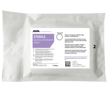 AGMA Sterile - AGMA Neutral Detergent - Impregnated 68 GSM Wipes
