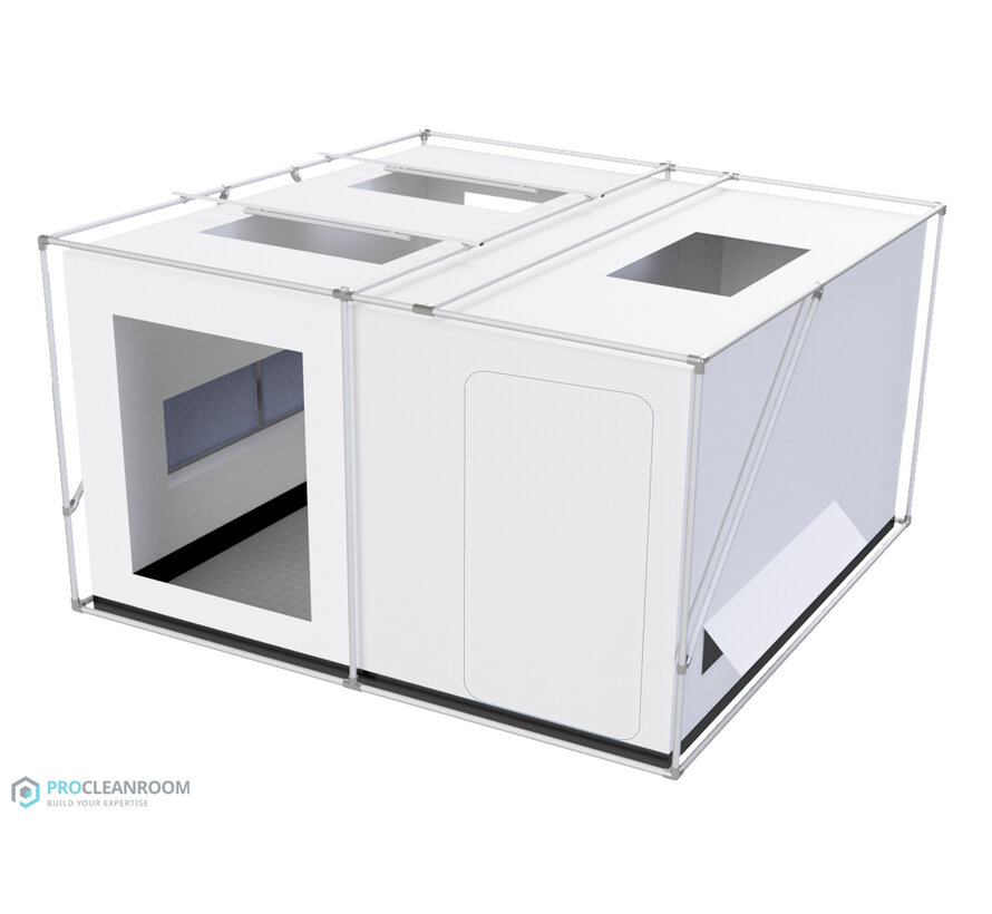 CleanShell - Cleanroom tent 4040 - 16m²