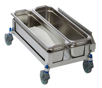 Contec Mop saturation system with 2 x 8L stainless steel buckets