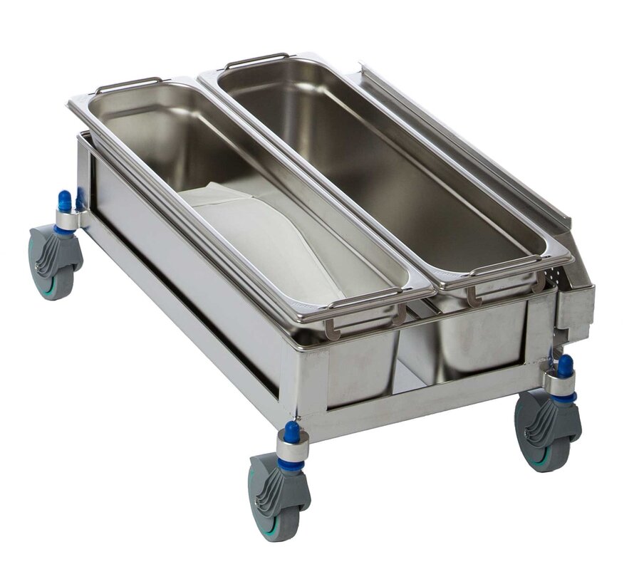 Cleanroom Mop saturatie systeem met 2 x 8L  RVS bakken