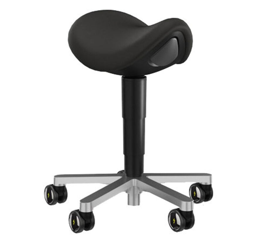Bimos 9473R - cleanroom ESD zadelkruk met wielen
