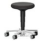 Bimos-9F63R- cleanroom ESD zadelkruk met wielen en voetverstelling