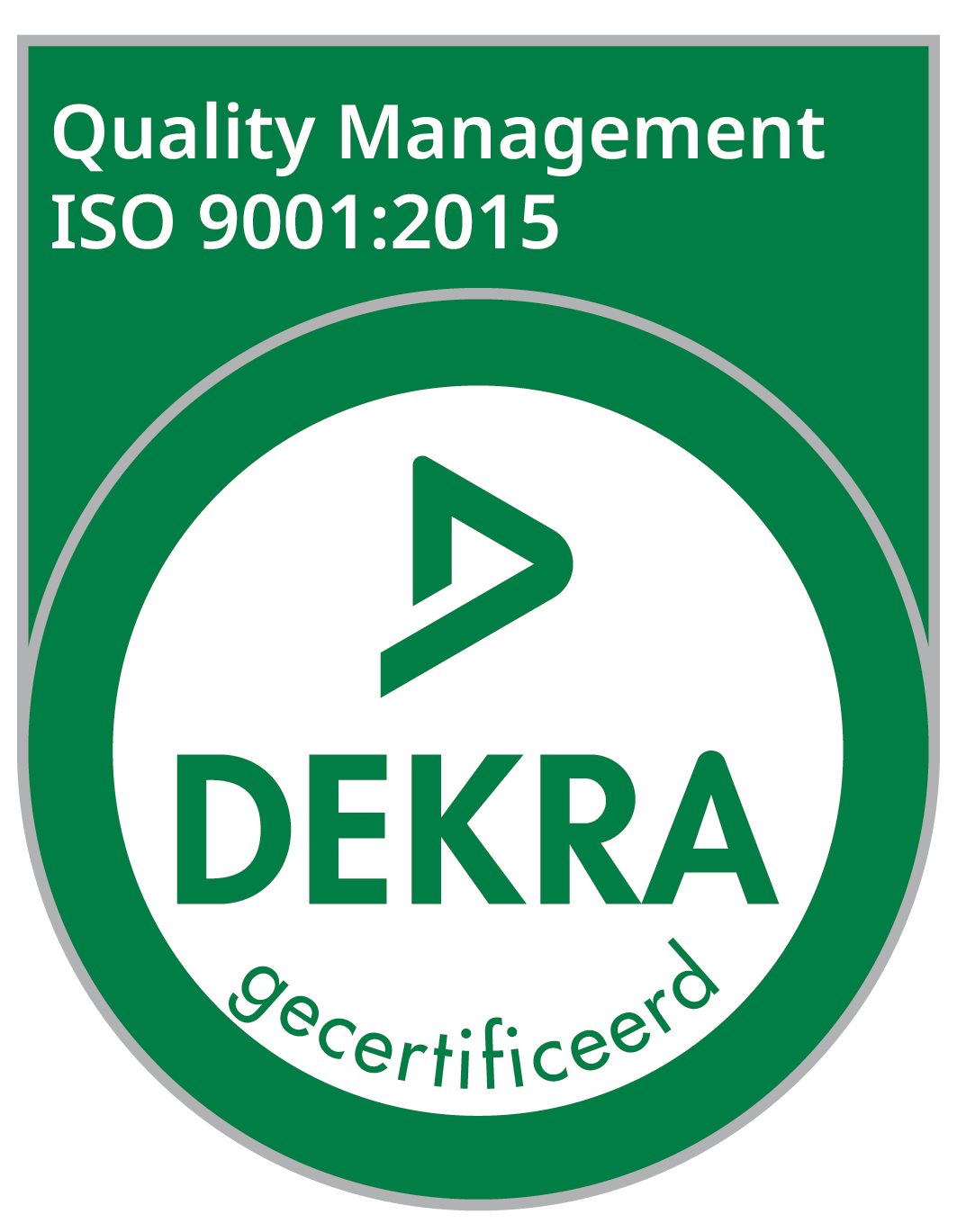 DEKRA ISO 9001:2015 Certificering