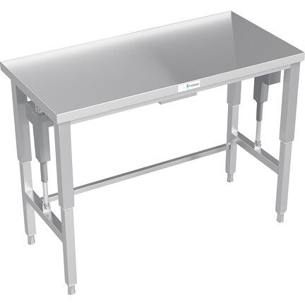 Elektrisch verstelbare RVS cleanroom werktafels