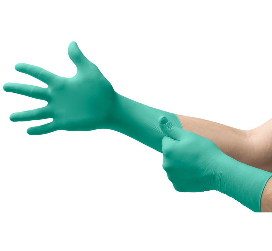 Ansell DermaShield 73-721 Reinraumhandschuhe, 300 mm, Neopren, Grün – 20 Paar